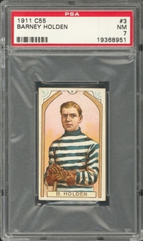 1911-12 C55 Imperial Tobacco #3 Barney Holden – PSA NM 7